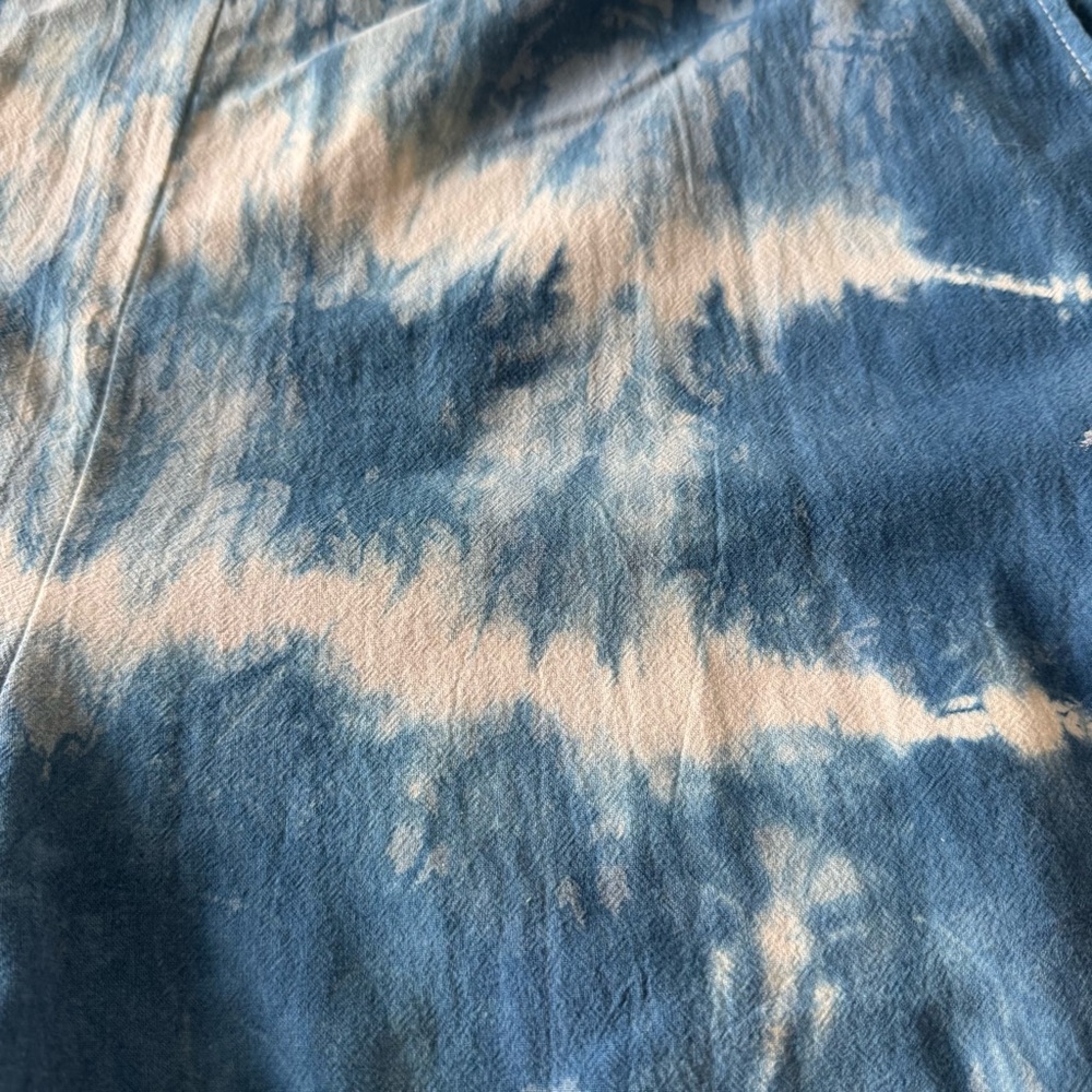 Shibori Indigo Baggy Overalls (hand dyed) - Picture 4 of 4
